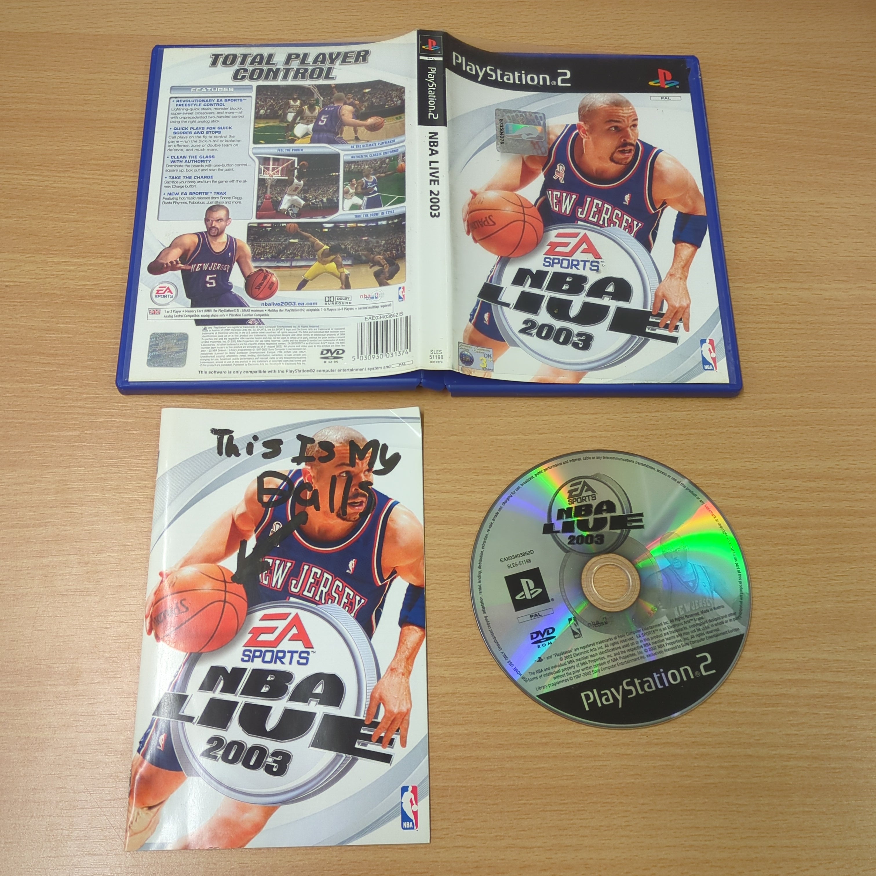 NBA Live 2003 Sony PS2 game NBA Live 2003 Sony PS2 game